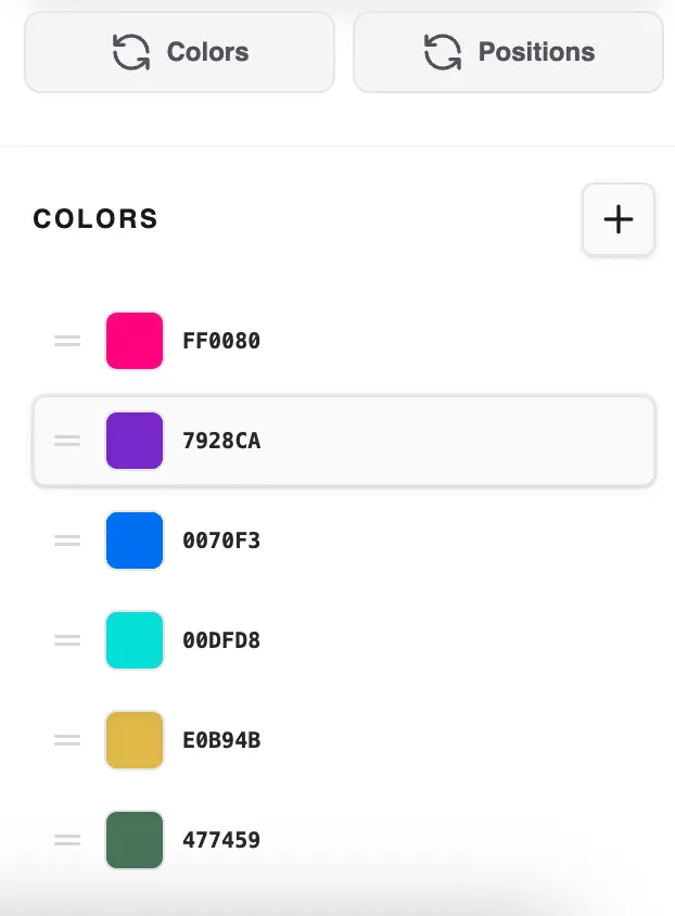 カラー調整パネル