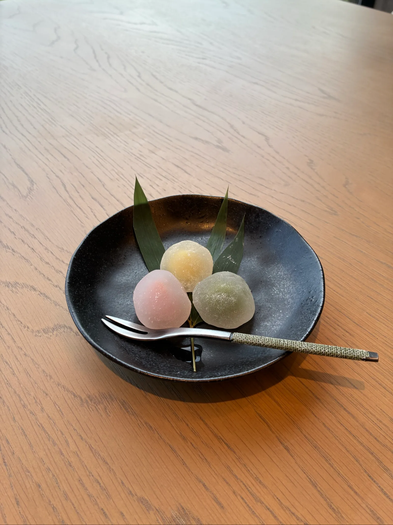 ゆず・抹茶・いちご風味の和菓子デザート