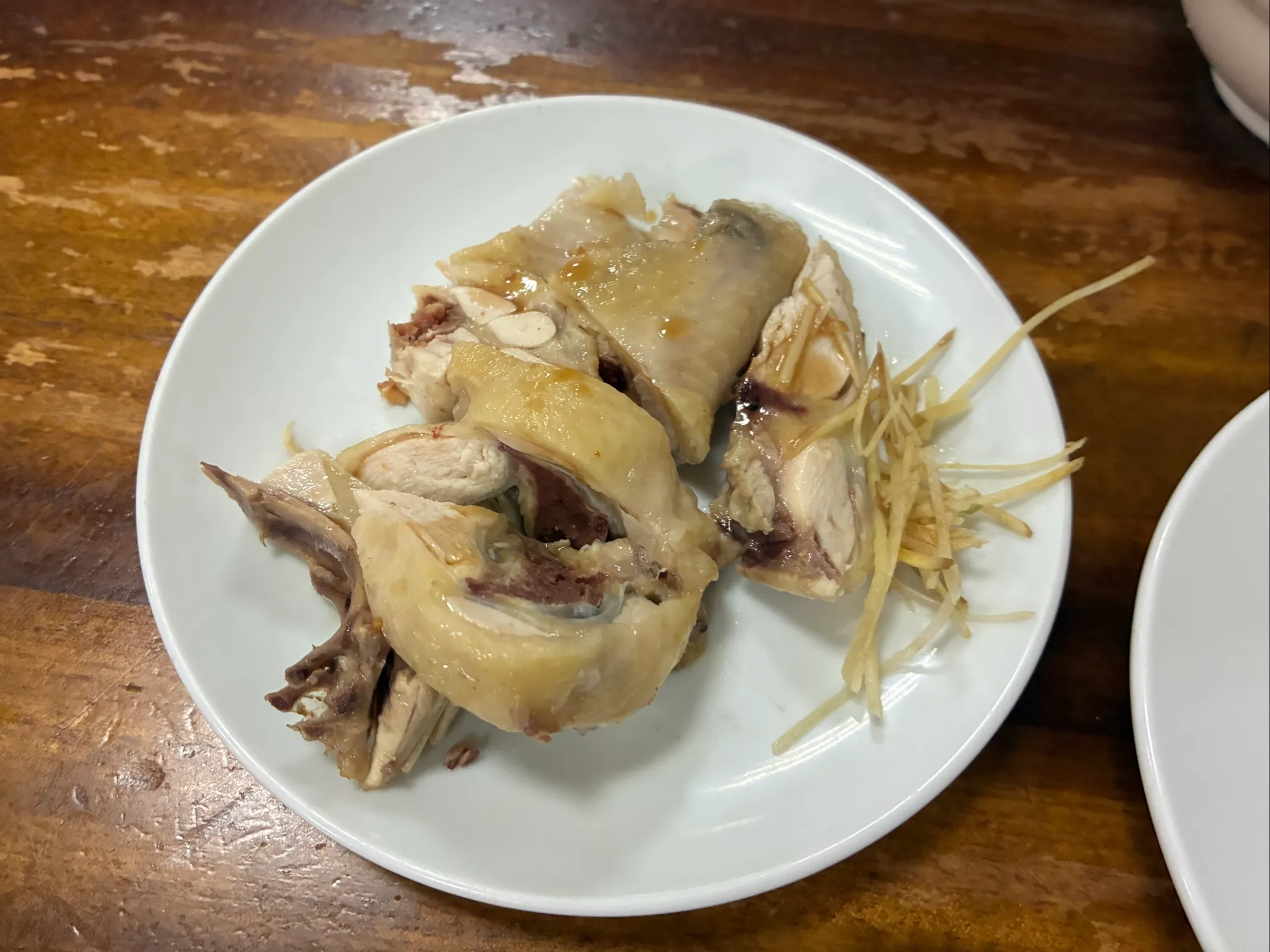 肉粥店の豚カツ風の一品