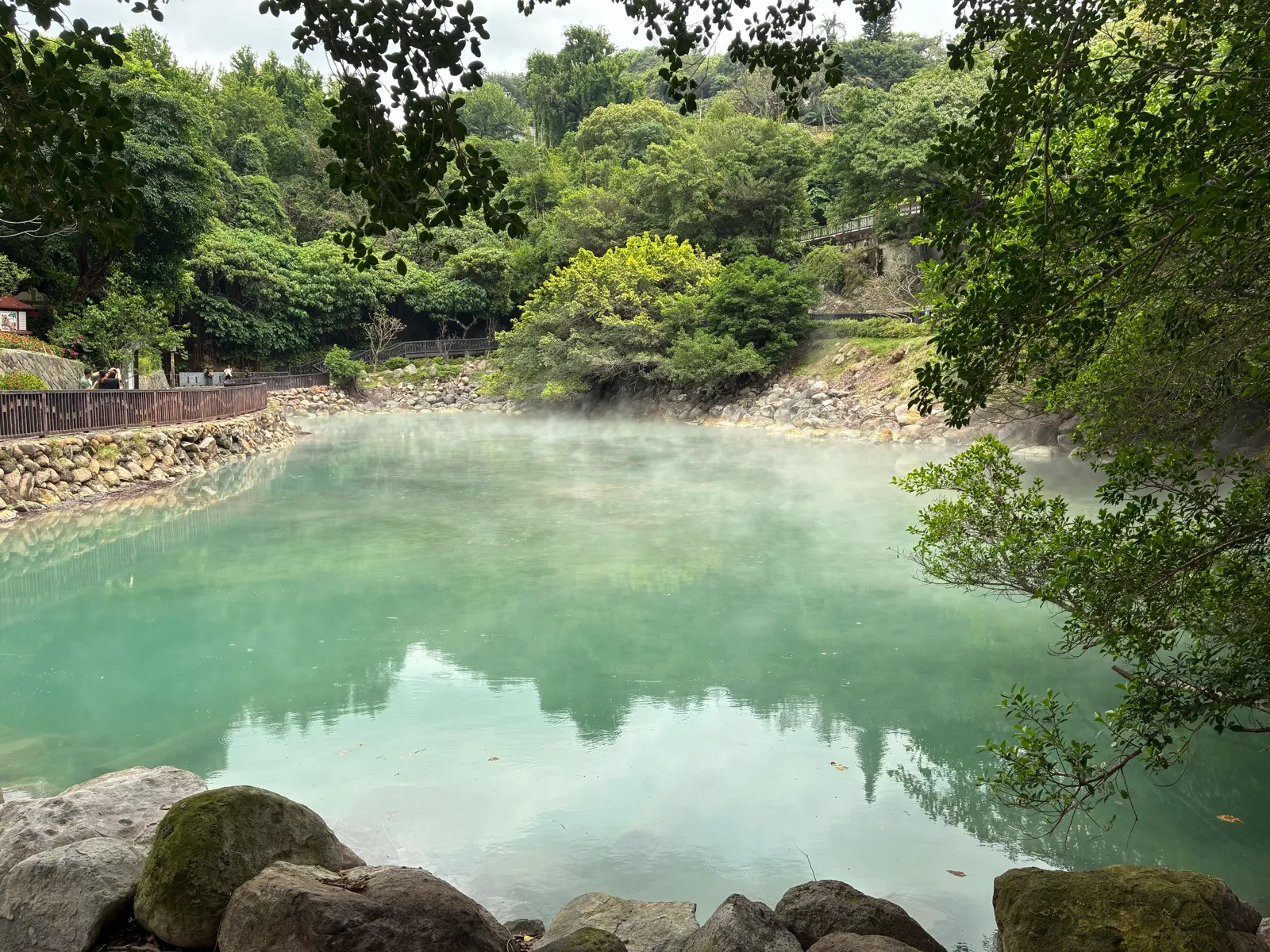 温泉街の様子