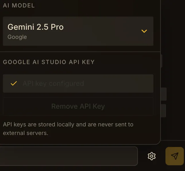 API Key とモデル選択